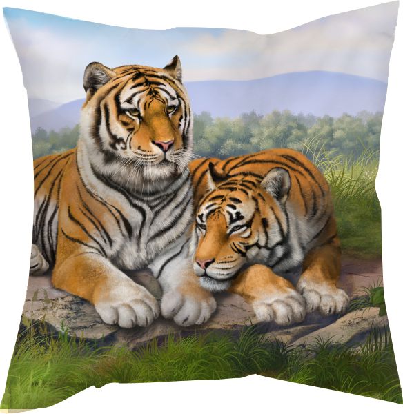 dibujo dos tigres