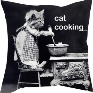 Gato cocinando