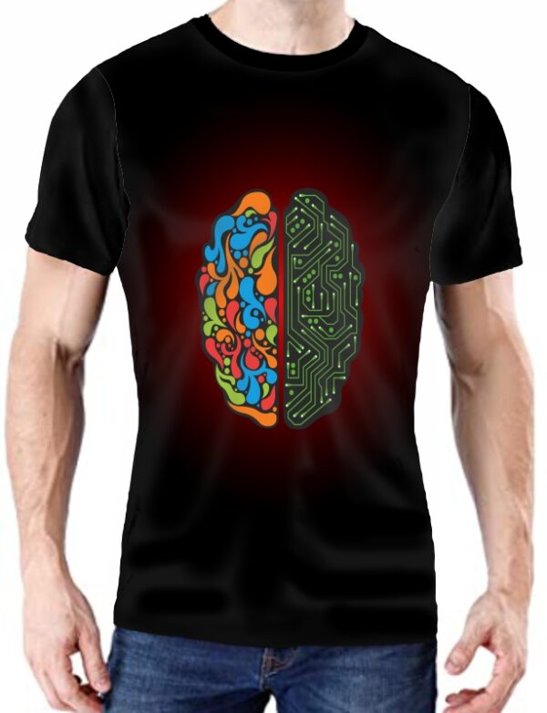 Camiseta cerebro dos emisferios