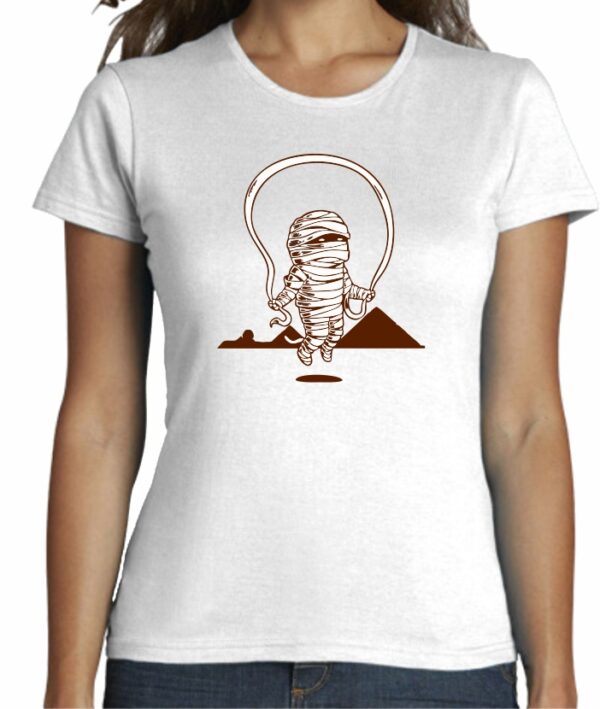 Camiseta minimalista entallada de mujer