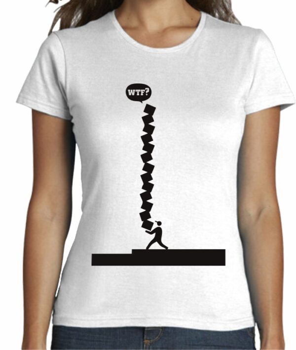 Camiseta minimalista cool de mujer entallada