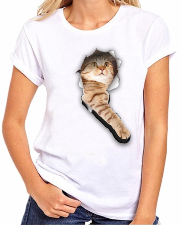 Camisetas con animales domésticos gato