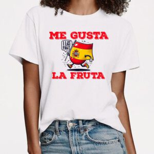 camiseta me gusta la fruta
